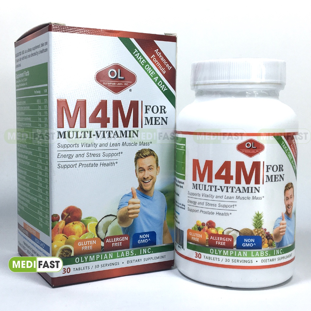 Vitamin tổng hợp và khoáng chất Cho Nam Nữ Olympian Labs M4W Multi Vitamin For Women - M4M Multi Vitamin For Men Hộp 30v