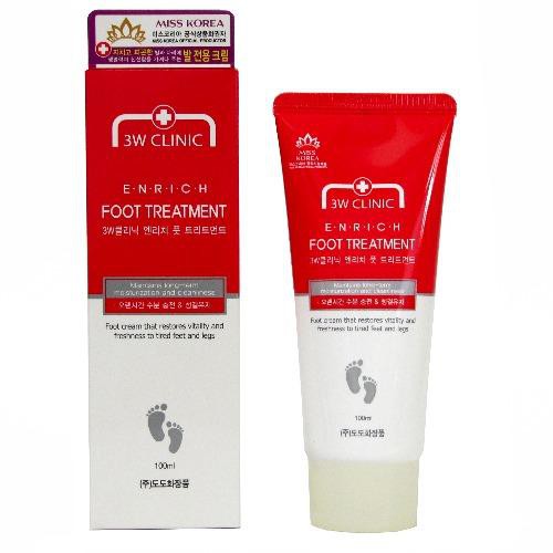 KEM TRỊ NỨT GÓT CHÂN 3W CLINIC FOOT TREATMENT 100ML NHẬP KHẨU CHÍNH HÃNG