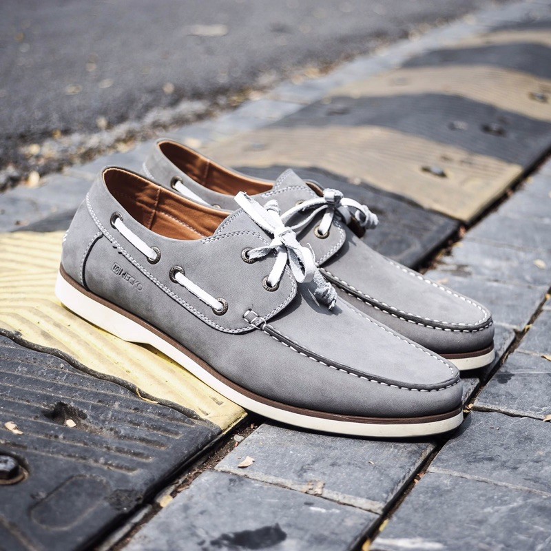 [Mã LTP50 giảm 50000 đơn 150000] Giày nam da bò buộc dây boatshoes TEFOSS HN447 size 38-43 cao cấp