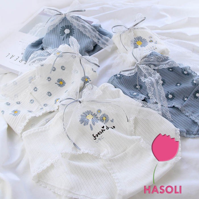 [Set 10 Quần Lót Nữ] Combo 10 Quần Lót Nữ Hoa Cúc Cotton Y Tế Mềm Thoáng S56 Có Size To