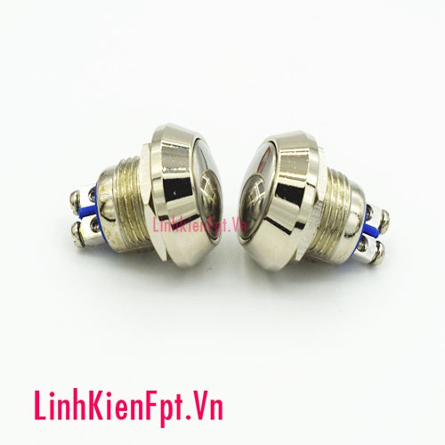 Nút nhấn nhả 12v 12mm đầu tròn (chống nước) .