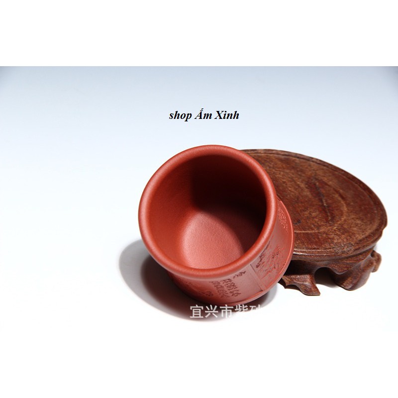 Chén Tử Sa Nghi Hưng Tùng Cúc Trúc Mai 90 ml (Thanh Thủy Nê)