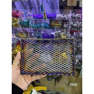 che két nước titan dạng lưới cho xe honda yamaha exciter ex 135 150 winner sonic ( titanium radiator for honda GTR )