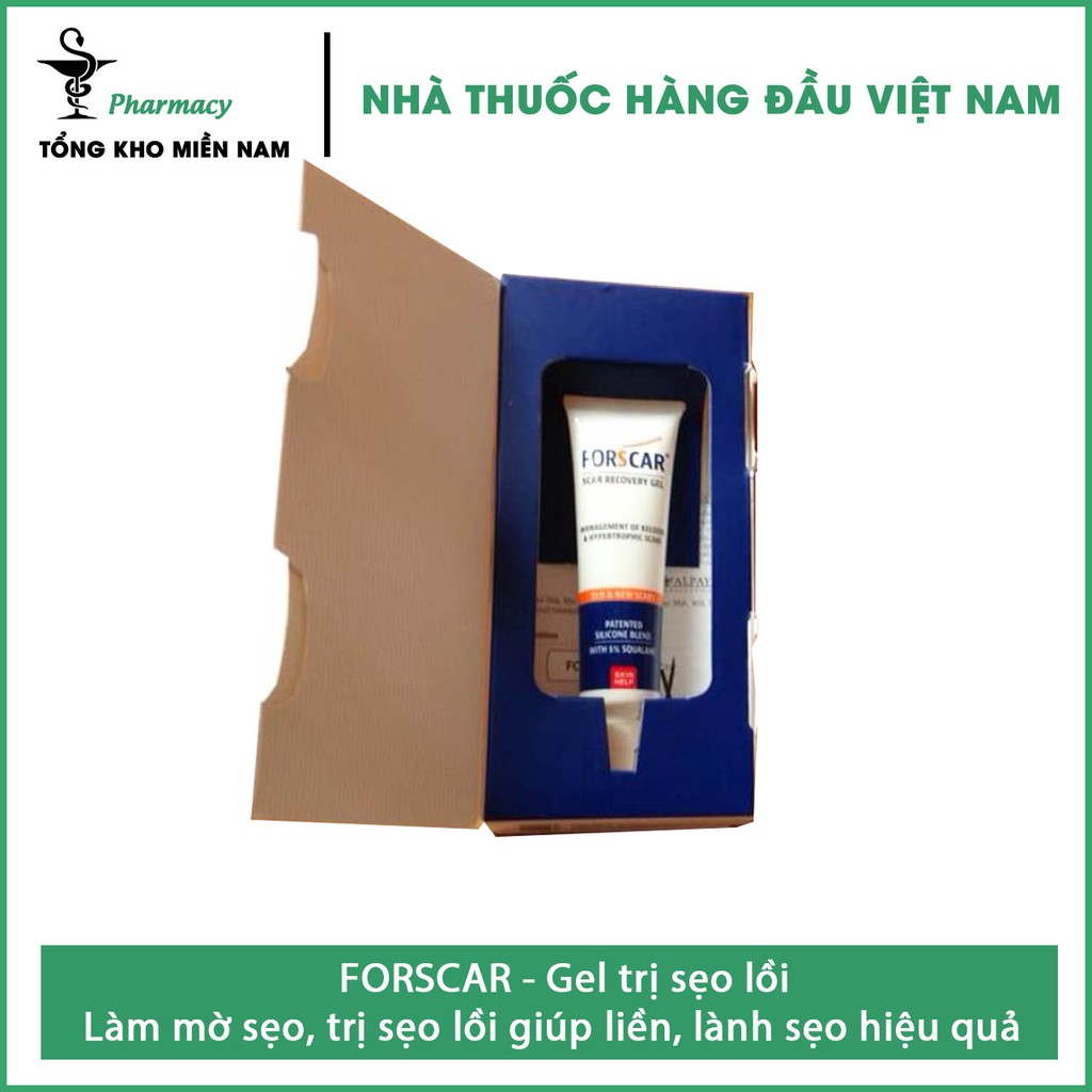 Gel giảm sẹo FORSCAR - Trị sẹo lồi, mờ sẹo mau liền da – tuýp 10ml – Tổng Kho MiềnNam