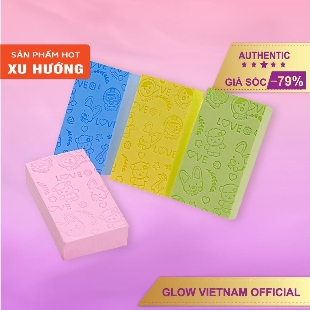 Bông tắm miếng kỳ ghét tẩy tế bào chết da tạo bọt siêu sạch hàn quốc - Glow Asia