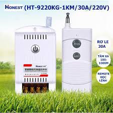 Công tắc điều khiển từ xa HONEST 1KM HT-9220KG bật tắt máy bơm nước máy rửa xe công suất lớn