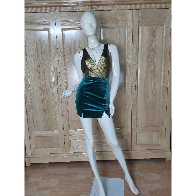 [mix&match] Bodysuit kim sa vàng sang chảnh sexy F21 VNXK VDKS01 AMGOBET | BigBuy360 - bigbuy360.vn