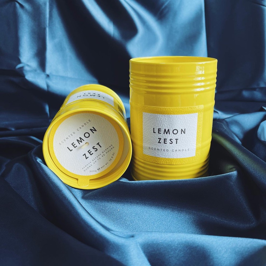 Nến thơm cao cấp Primark mùi Lemon Zest hàng xuất EU xuất cho trang MAZGO, full tem code