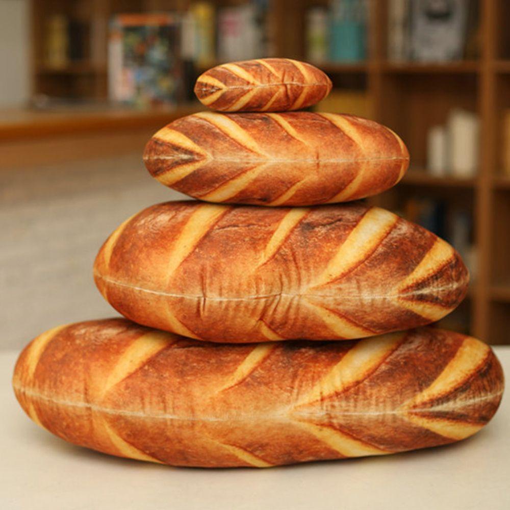 Gối Nhồi Bông Hình Bánh Mì Bơ Mềm Mại Trang Trí Cho Bé