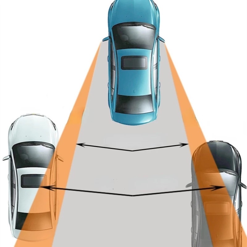 Gương Cầu Lồi / Gương Chiếu Hậu HD Không Khung Xoay 360 Độ Tùy Chỉnh Điểm Mù Cho Xe Hơi