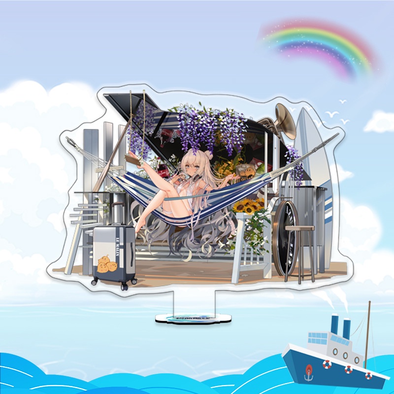 Mô Hình Standee Nhân Vật Game Azur Lane Bằng Acrylic Đứng Để Bàn Trang Trí