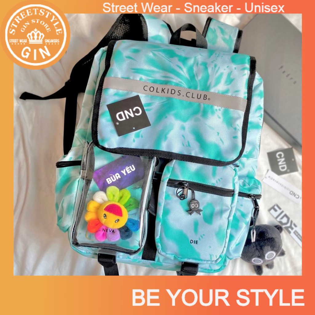 BALO COLKIDS SS3 TIE DYE MÀU XANH LOANG MÀU  HOTTREND - GIN STORE