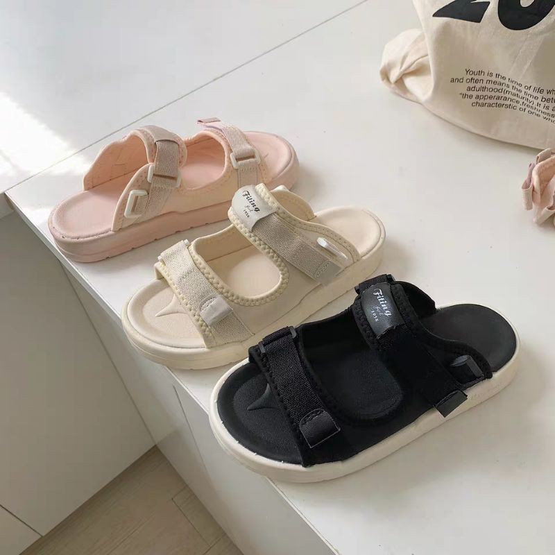 Dép sandal quai dán đi học Ulzzang siêu xinh