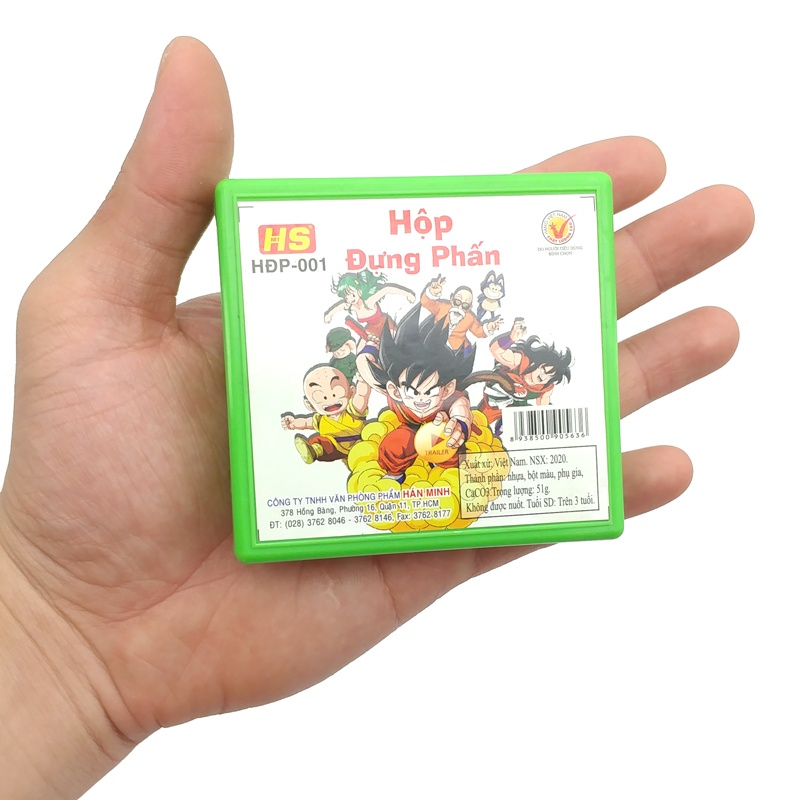 Hộp Đựng Phấn HĐP-001 - Màu Xanh Lá