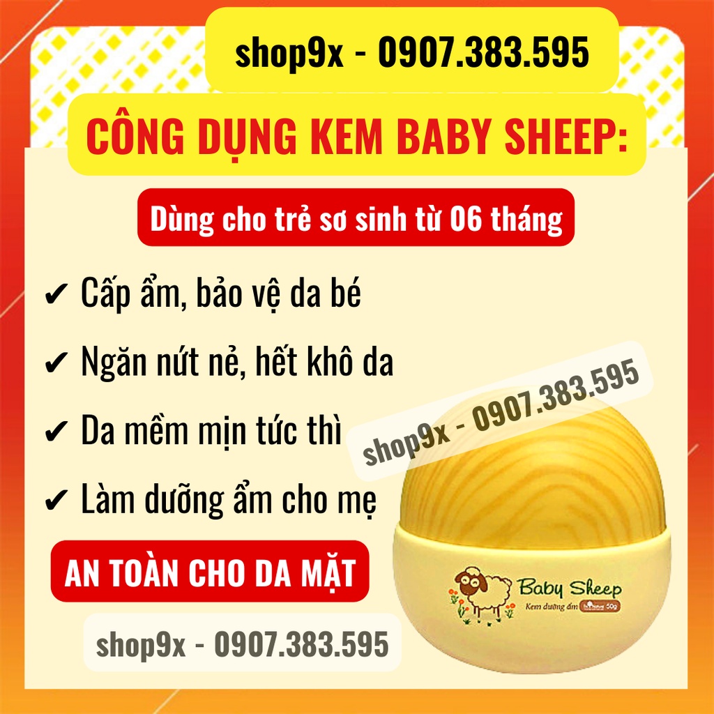 (+Quà) Kem Dưỡng Ẩm Cho Bé Baby Sheep I’m Nature 50gr