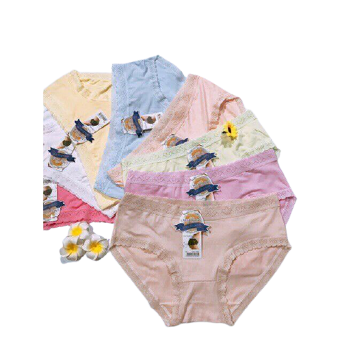 quần lót cotton viền ren