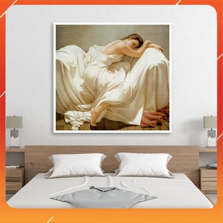 [ SIÊU ĐẸP ] Khung ảnh và tranh treo tường chân dung cô gái trừu tượng siêu đẹp tặng đinh treo tường siêu chắc chắn