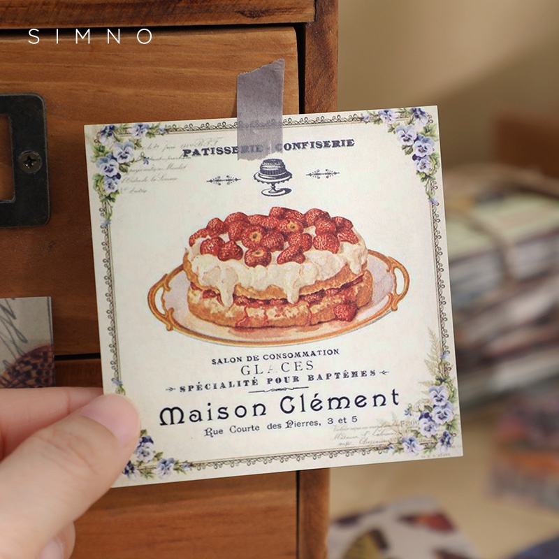 Set 180 Tờ Sticker Dán Trang Trí Sổ Lưu Niệm 16 Kiểu Retro Đa Năng