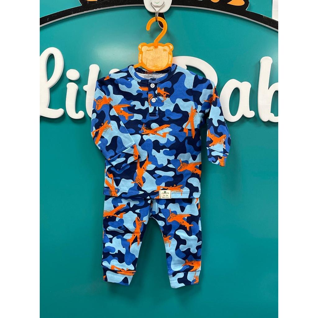 Bộ sơ sinh thu đông 2 cúc LITIBABY size 6/36