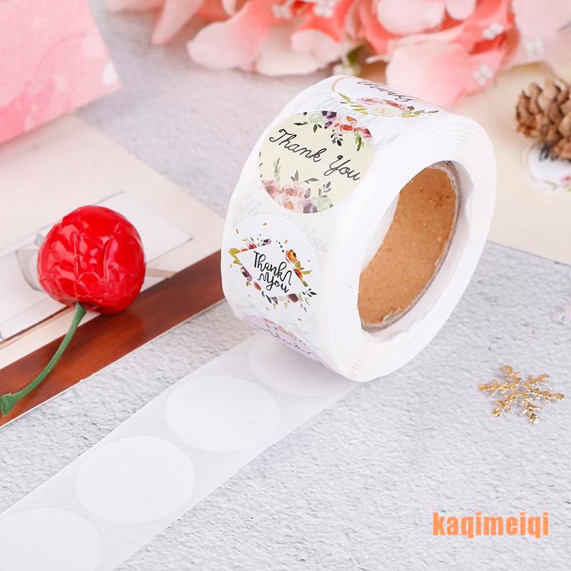 Cuộn 500 Nhãn Dán Thank You Trang Trí Sổ Tay Tiệc Cưới