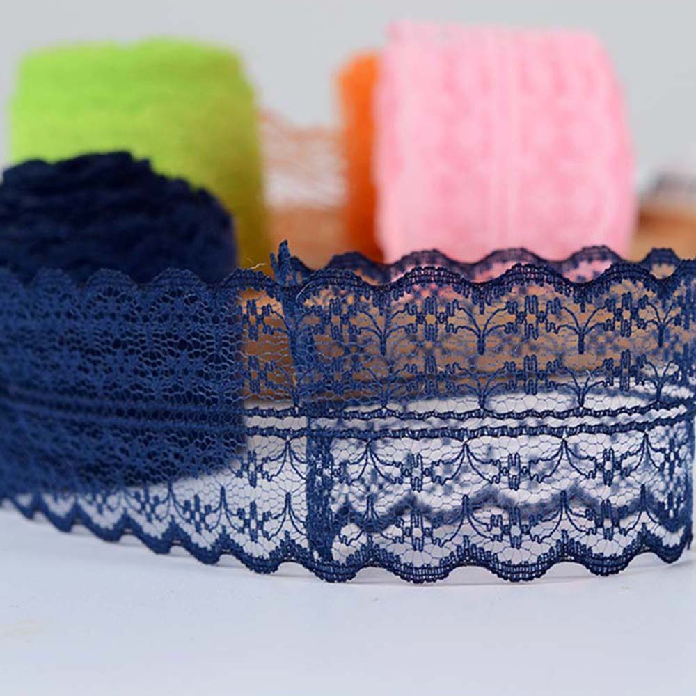 Cuộn Dây Ruy Băng Ren 4.5cm 10m Dùng Trang Trí Thủ Công