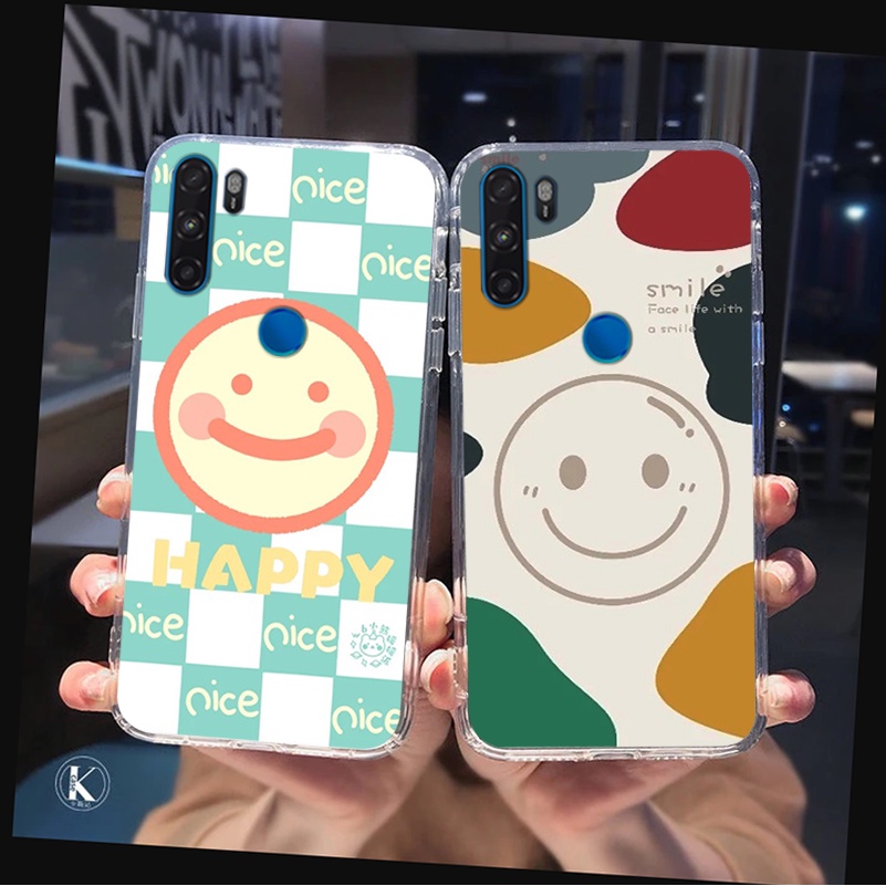 Ốp lưng Vsmart Active 1 / Active 1 Plus / Active 1+ / Active 3 mặt cười, họa tiết caro đơn giản đẹp cute