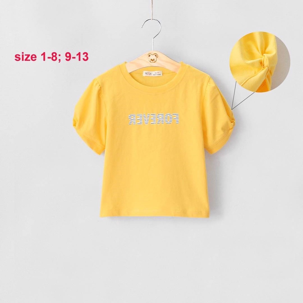 ÁO THUN BÉ GÁI CUÔN TAY FOREVER