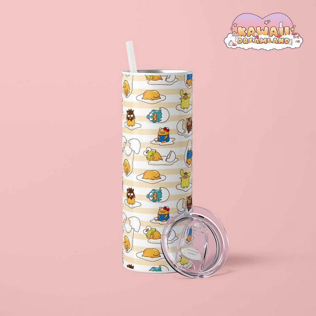 Bình giữ nhiệt cute hình Gudetama Sanrio - Cốc giữ nhiệt cute hình Gudetama Sanrio - 600ml - Inox 304