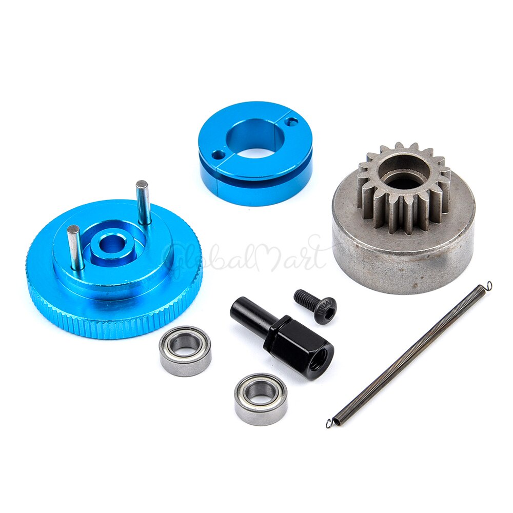 1 Bộ hoàn chỉnh Bánh đà Chuông ly hợp 14T & Giày Vòng bi lò xo 5x10x4 mm Bộ phận động cơ Nitro cho HSP 1/10 Buggy Truck Truggy