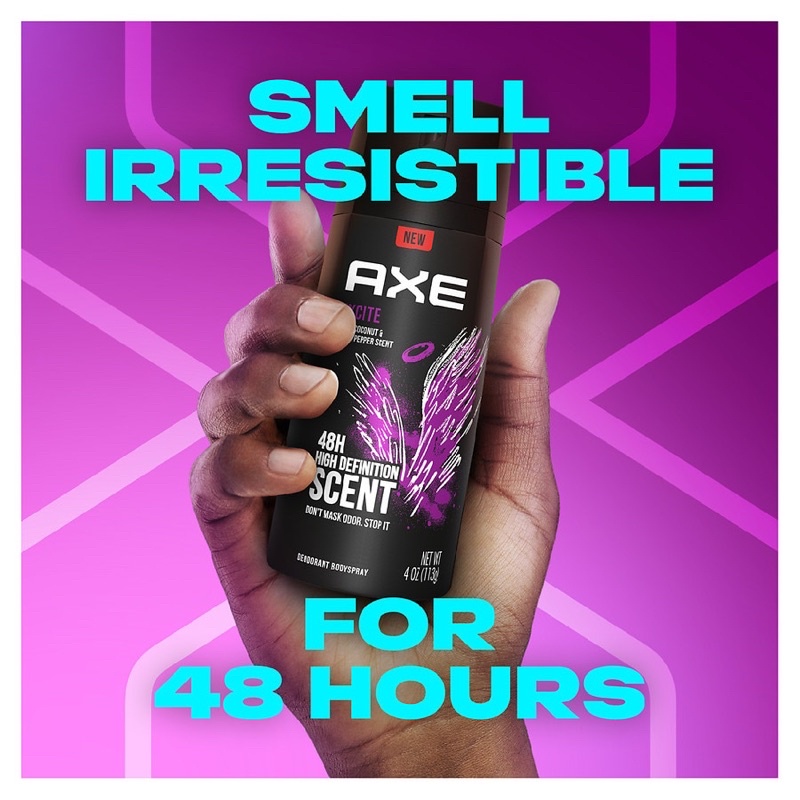 Combo 2 Xịt khử mùi toàn thân nam AXE Excite 150ml x 2 chai hương nước hoa