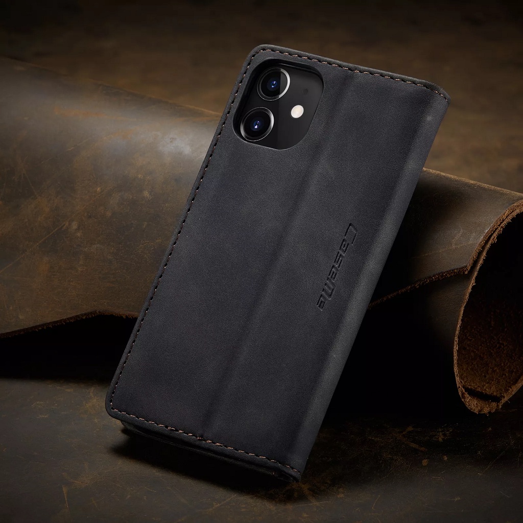 Bao da cho iPhone Xs Max Xr 5 6 6s 7 8 Plus chính hãng, Case điện thoại Caseme cao cấp dạng ví
