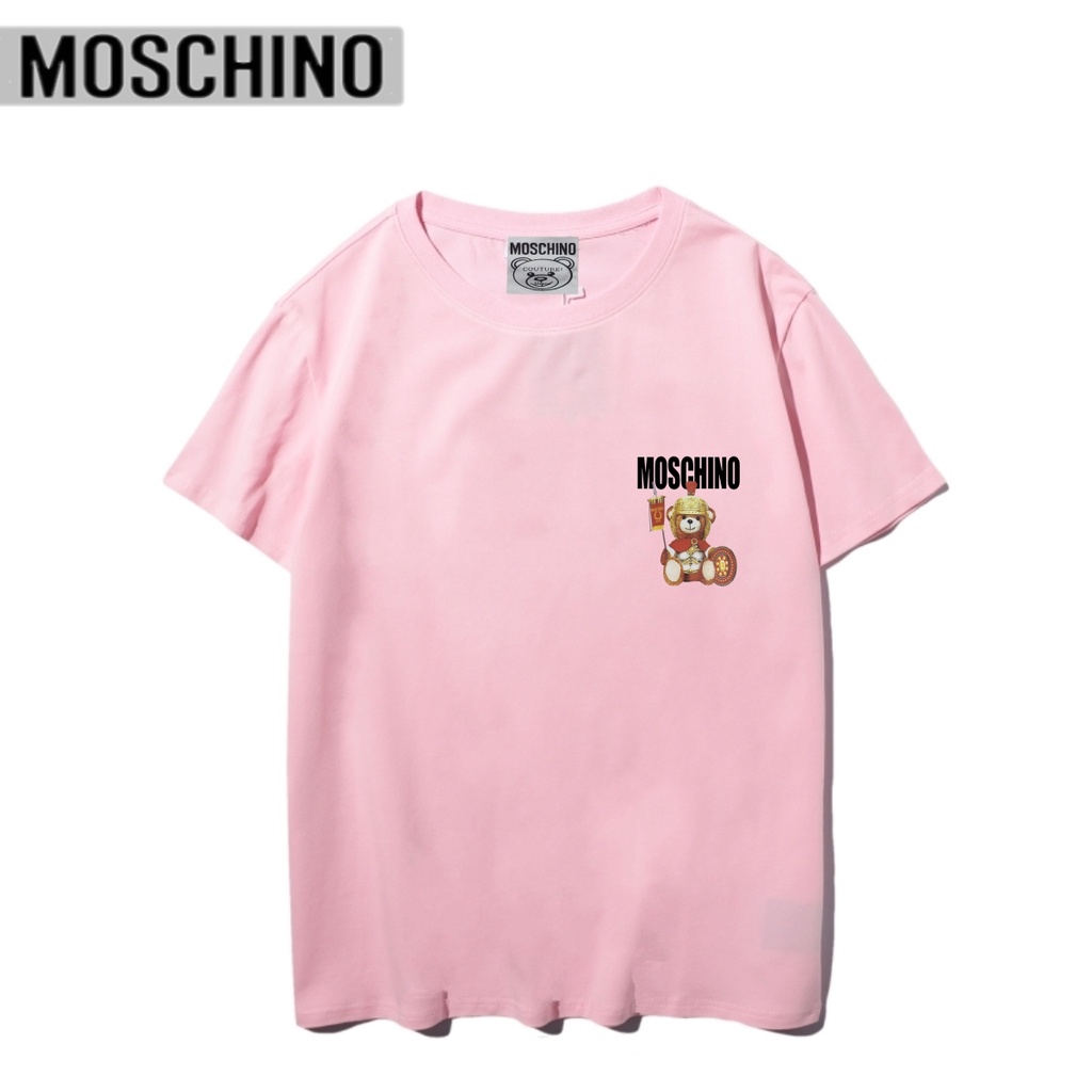 Áo thun Moschino 8830 tay ngắn cổ tròn in họa tiết thời trang dành cho cả nam và nữ