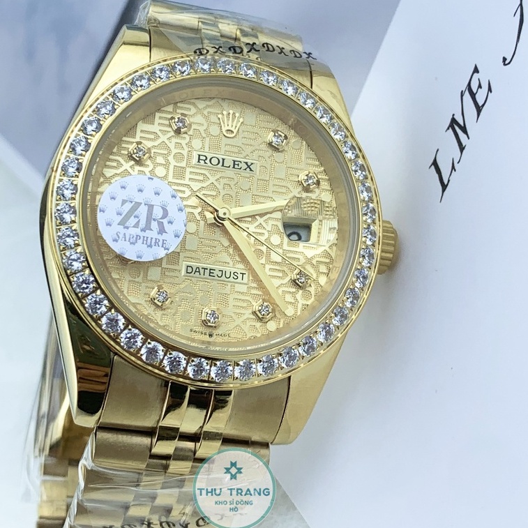 Đồng hồ nam Rolex mẫu cơ Automatic máy Nhật dòng Classic 3D bản Gold siêu nét