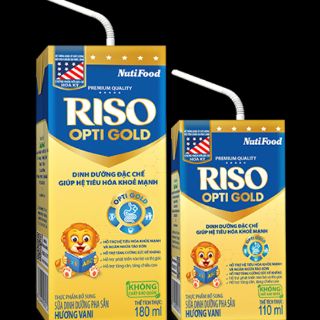 1 THÙNG SỮA PHA SẴN RISO OPTIGOLD 110ML/180ML