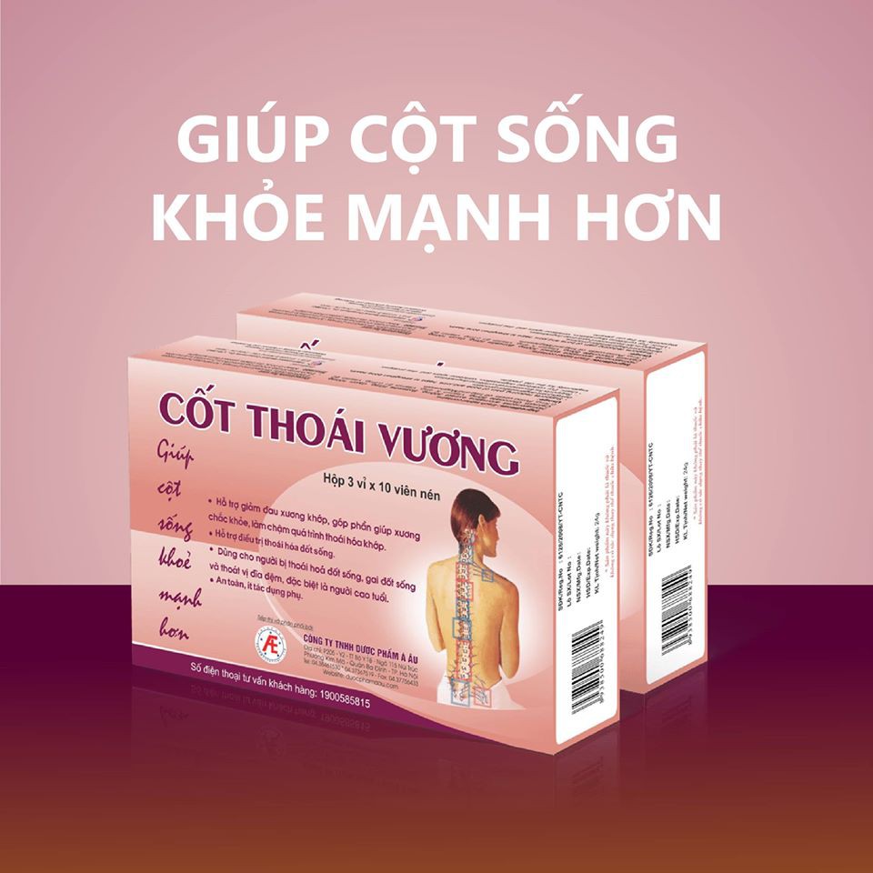 Cốt Thoái Vương Giảm Đau Nhức và Hỗ Trợ Trị Bệnh Xương Khớp Hộp 30 Viên