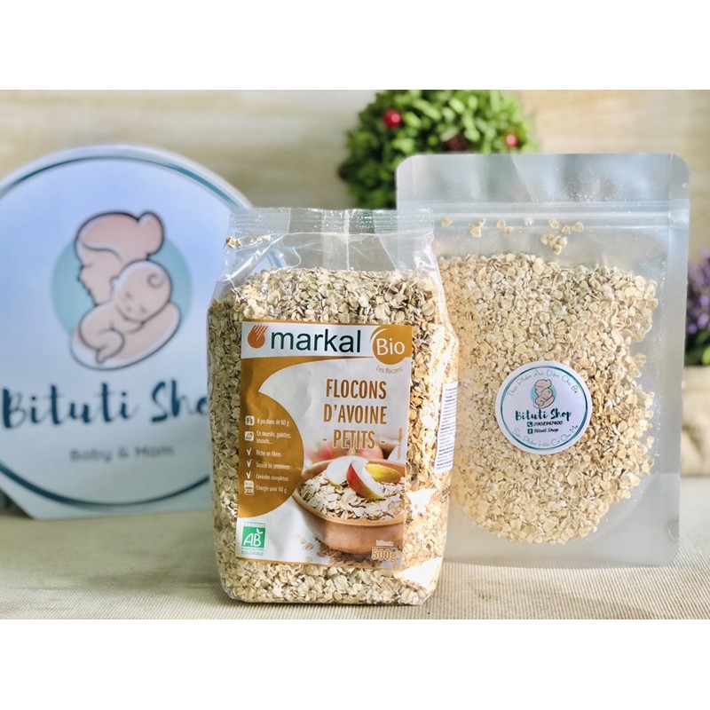 Yến Mạch cán mỏng hữu cơ Markal - tách lẻ 100gr hoặc nguyên túi 500gr