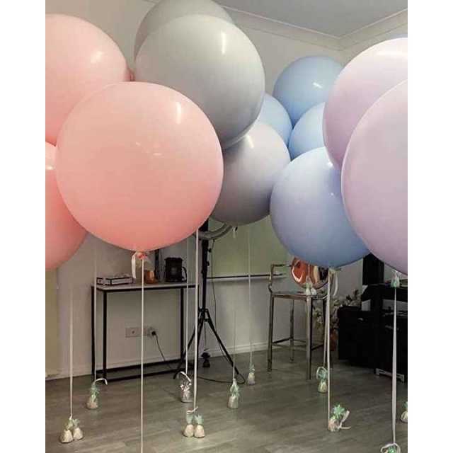 Bóng tròn cỡ 36&quot; 90cm màu pastel macaron hàng thái lan