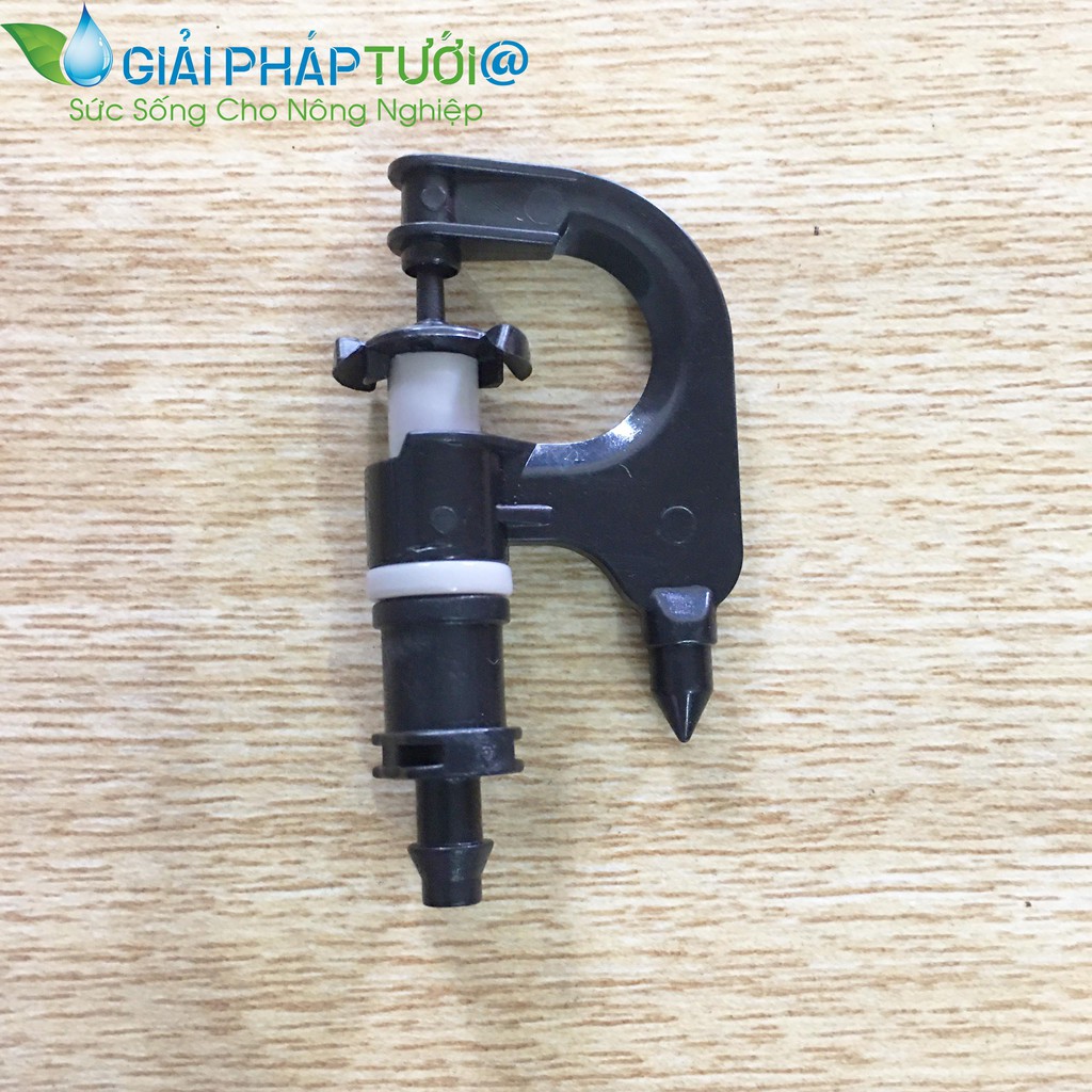 Béc tưới điều áp G1 tăng giảm bán kính kèm khớp nối ra dây ldpe 6mm combo 10 cái