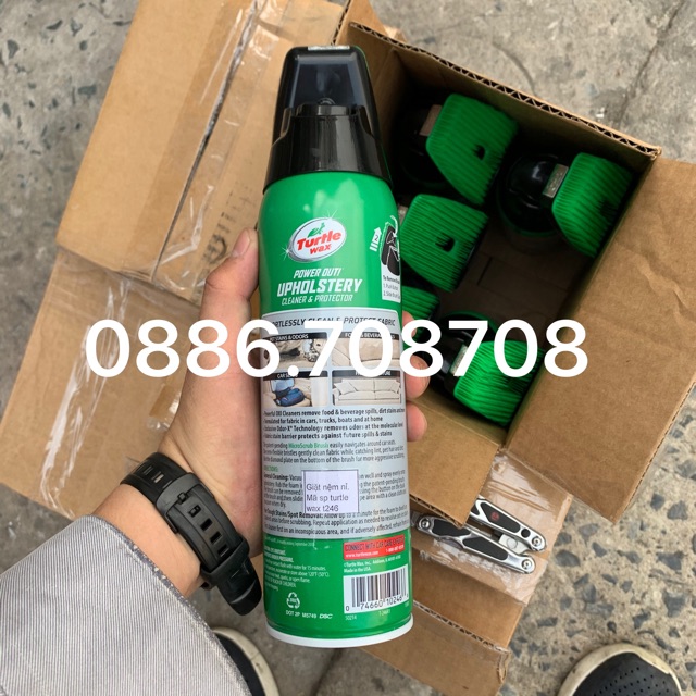 VỆ SINH VẢI NỈ GHẾ ÔTÔ TURTLE WAX 510G