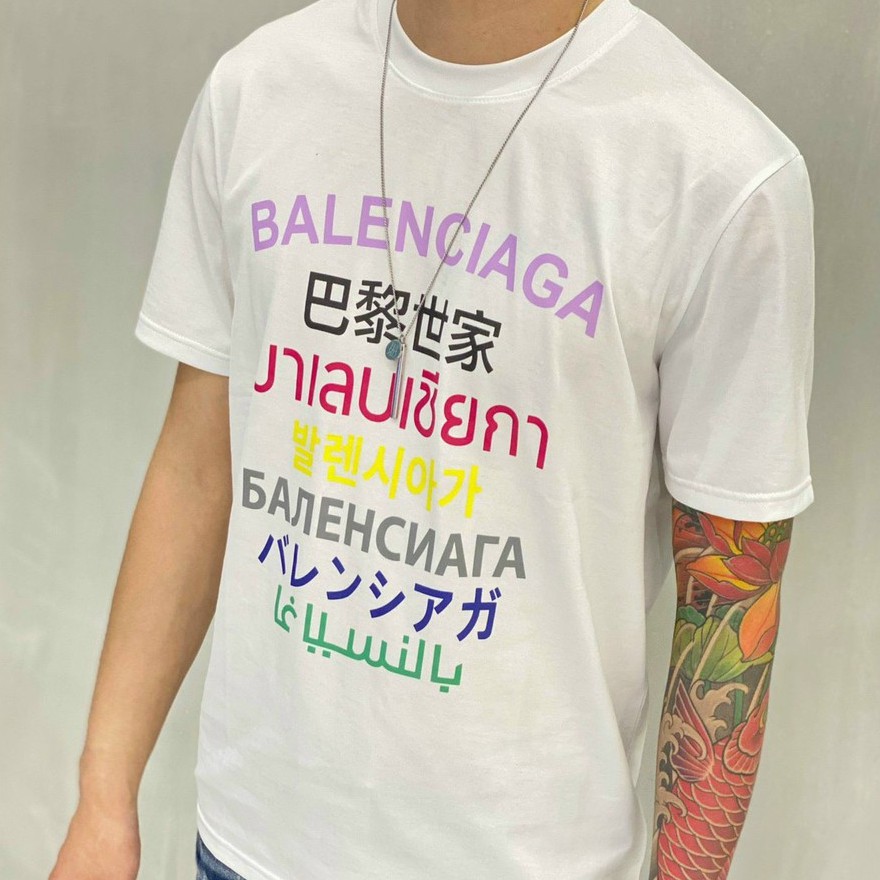 Áo thun T-shirt siêu cấp BL A s i a NV 2 màu trắng - đen, Size S - M - L Ship COD trên toàn quốc
