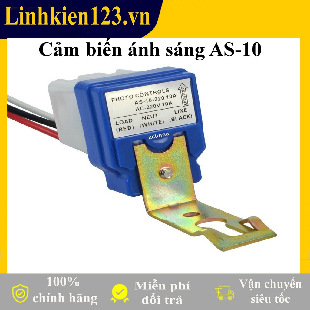 Công tắc cảm biến ánh sáng AS-10 tải 220V 10A