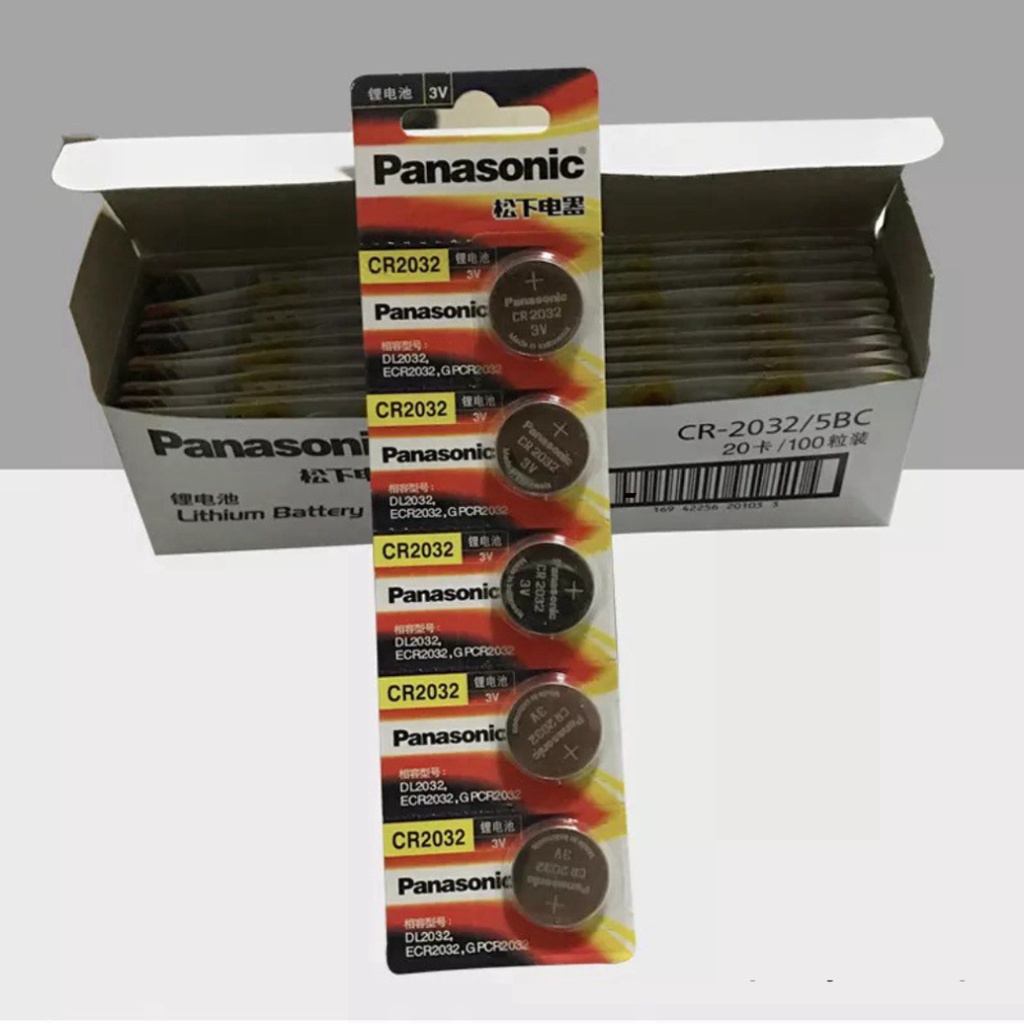 Pin CR2016 ,CR2025 ,CR2032 Panasonic 3V Lithium thay thế pin remote smartkey,xe hơi,xe máy,cmos