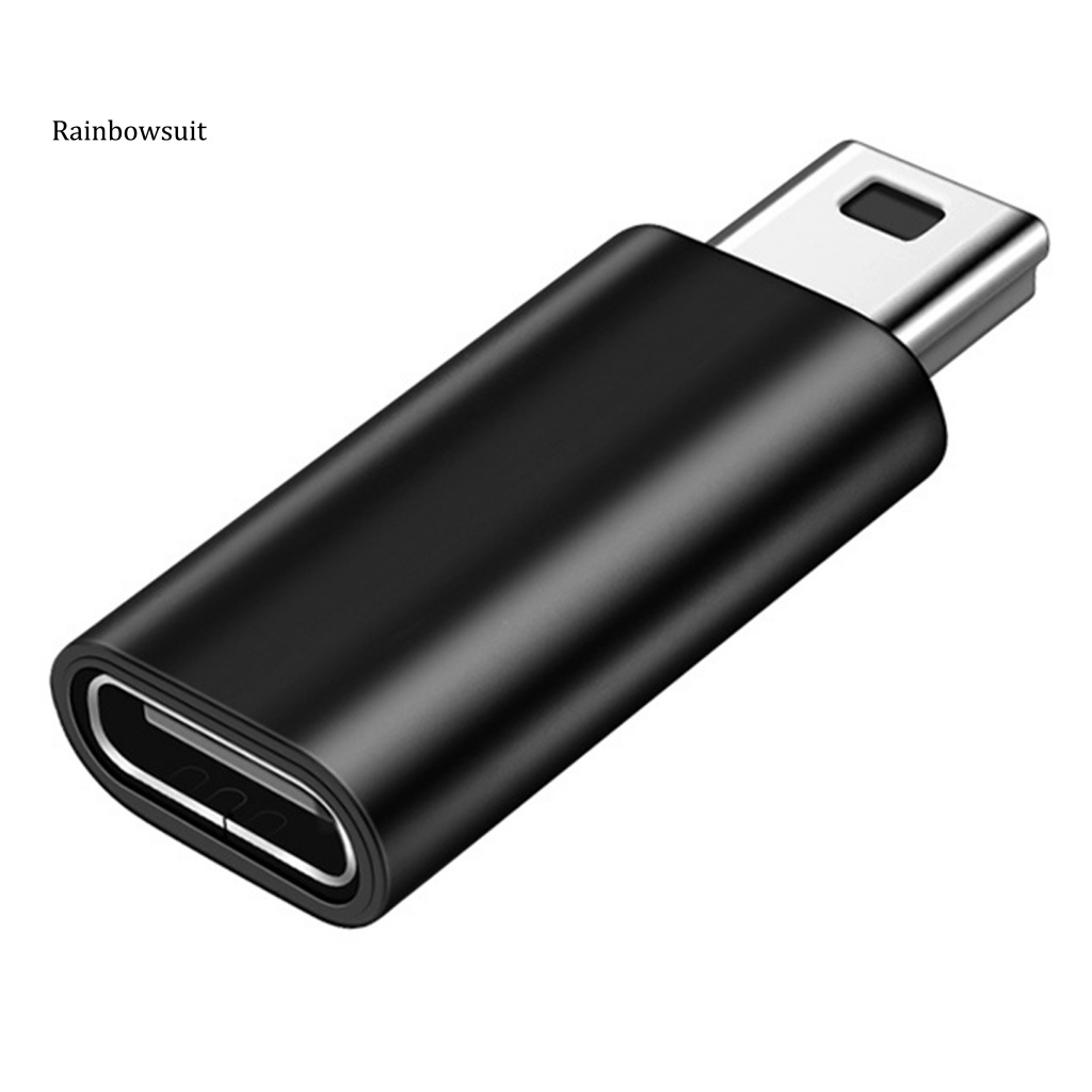 Đầu Chuyển Đổi Cáp Sạc Type-C Sang Mini USB Tiết Kiệm Không Gian