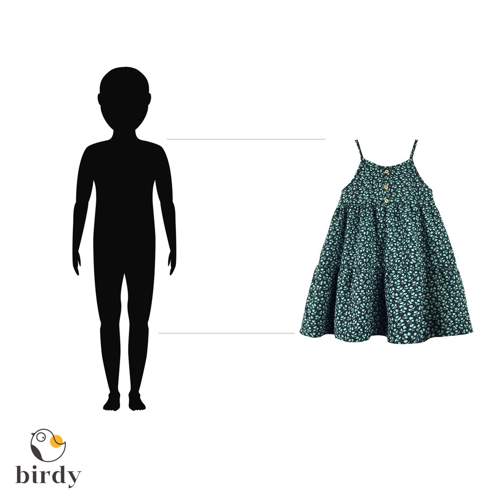 [BIRDY - VA02B] Đầm bé gái thiết kế (Váy bé gái) 3 tầng dễ thương - Hàng cao cấp
