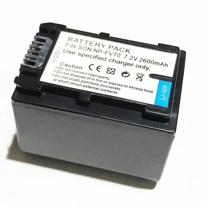 Pin NP-FV70: Dành Cho Máy Ảnh, Máy Quay Phim Sony 7.2V 2600mAh Cao Cấp