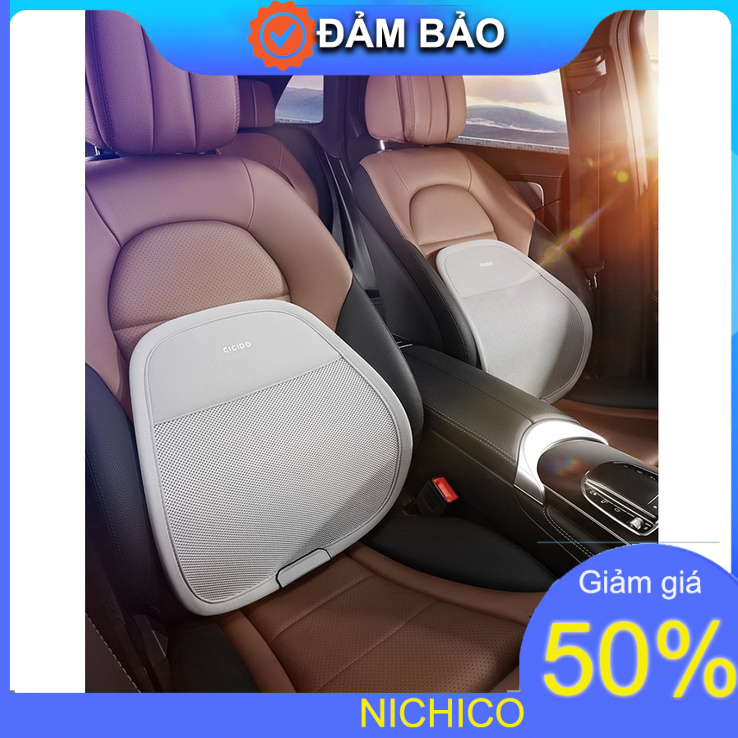 Tựa lưng ô tô lò xo chính hãng Cicido, gối tựa lưng hỗ trợ giảm mỏi lưng cho tài xế