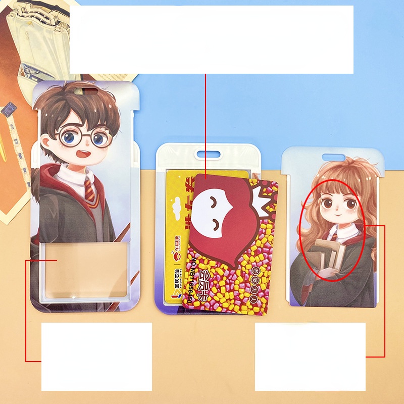 Bộ Thẻ Hoạt Hình Harry Potter / Thẻ Xe Buýt / Thẻ Truy Cập / Thẻ Thang Máy / Thẻ ID / Thẻ Dây Đeo Cho Học Sinh