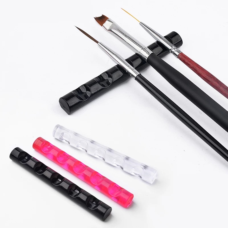 1 Giá Đỡ Cọ Sơn Móng Tay / Cọ Vẽ Trong Suốt