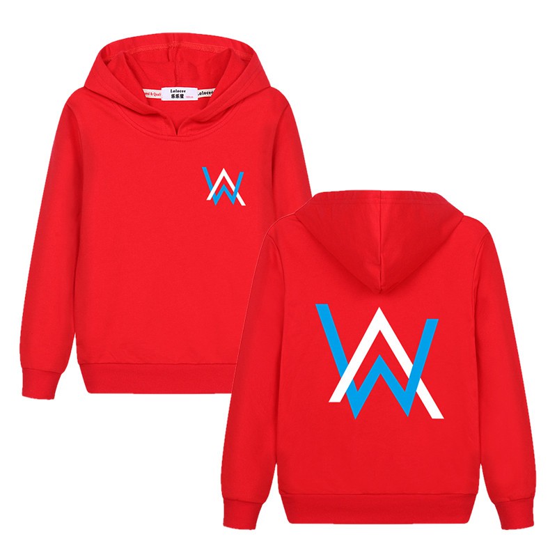 Áo Hoodie Cotton Mỏng Cỡ Vừa In Hình Alan Walker Cho Bé Trai