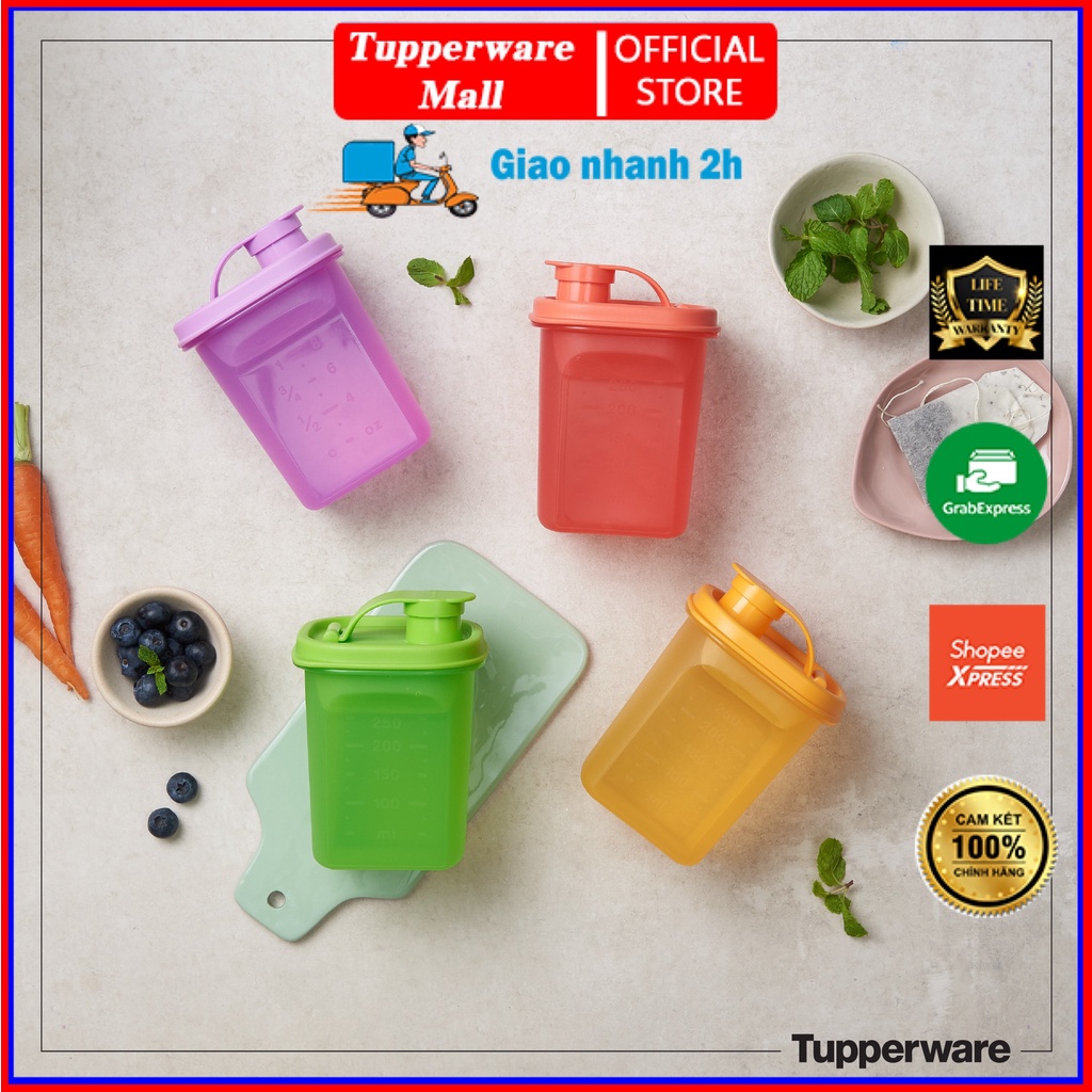 Bộ bình nước Slim Line 350ml (4 bình)- Tupperware | Shopee Việt Nam